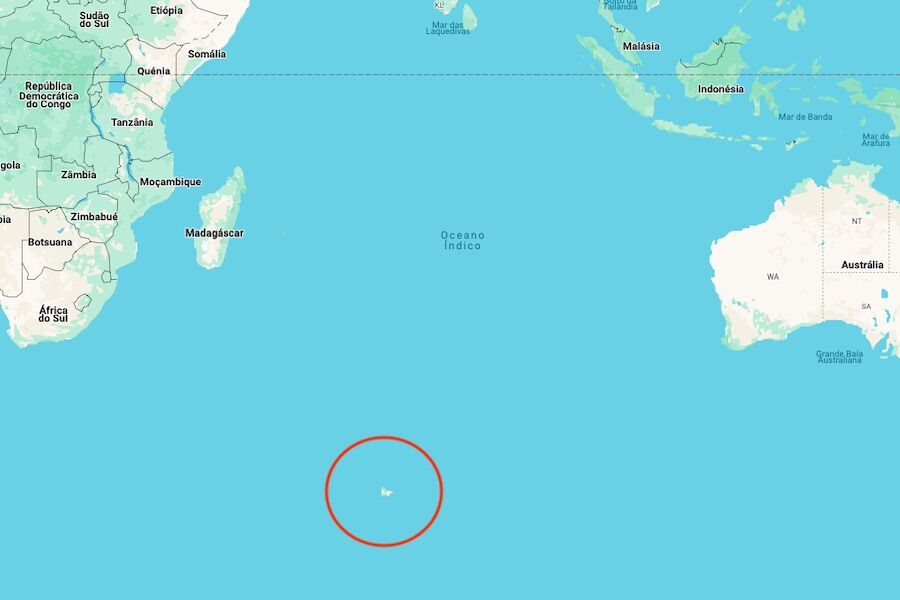 There is a remote "dot" at the bottom of the Indian Ocean. It has 50 people and thousands of penguins