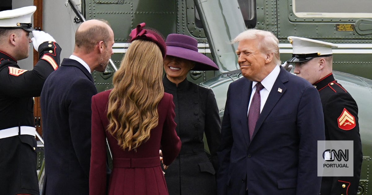 Donald e Melania Trump em Windsor