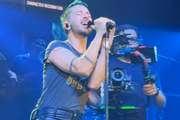 Junior Lima is clicked while singing
