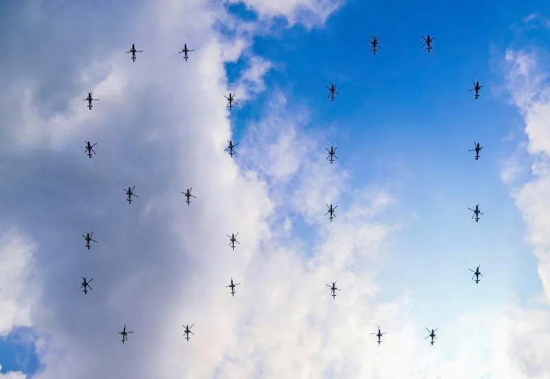 China shows that the country has military power to support XI's view of a new world order