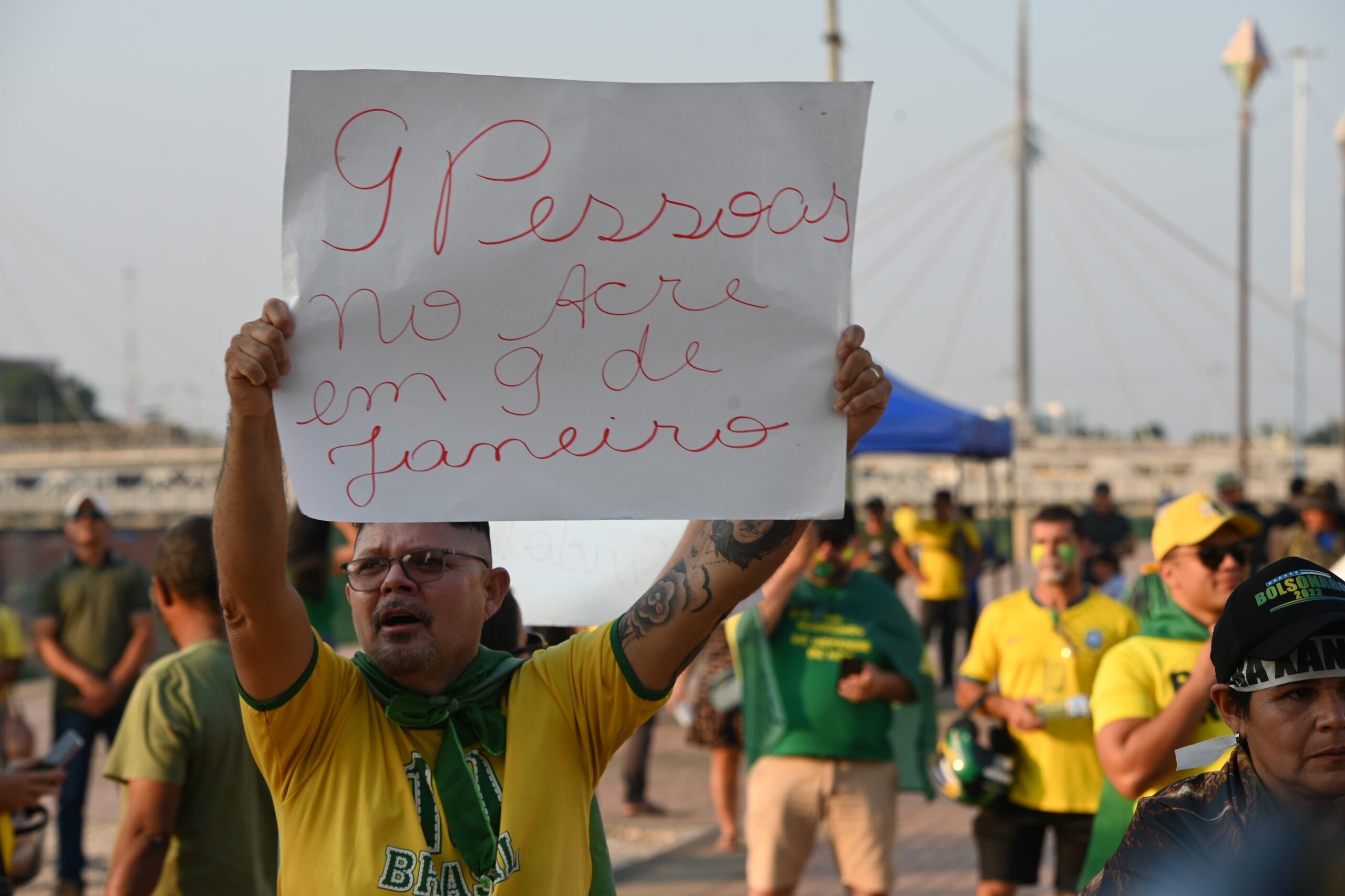 Act “React Brazil” takes Bolsonaro supporters to the streets of Rio Branco on September 7; See photos