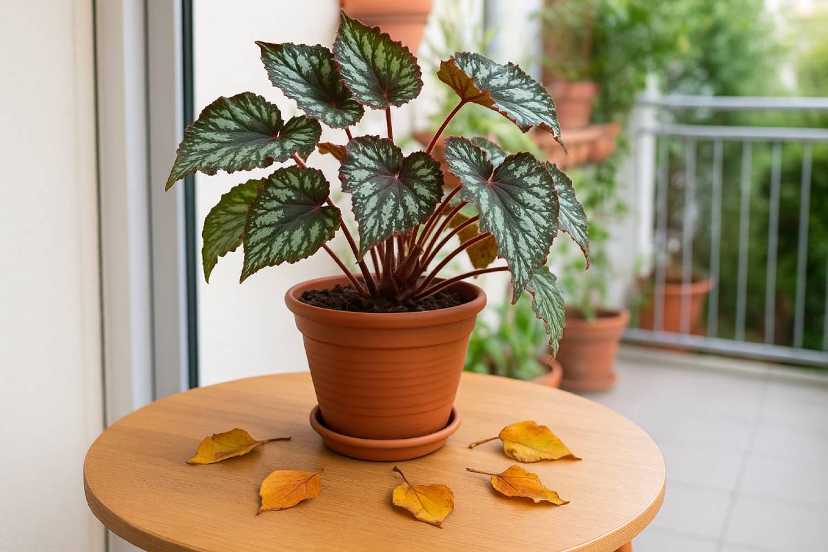 Begonia on the balcony