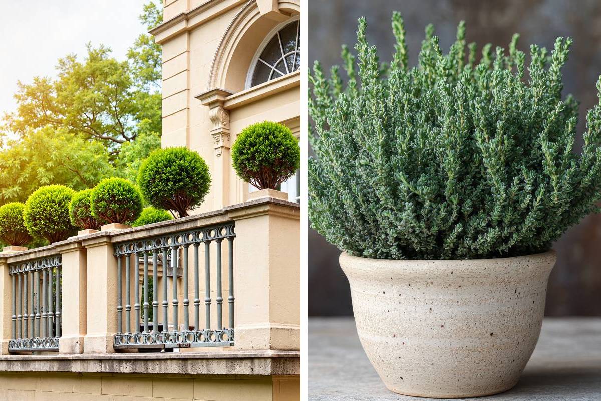 Evergreen plants for the balcony