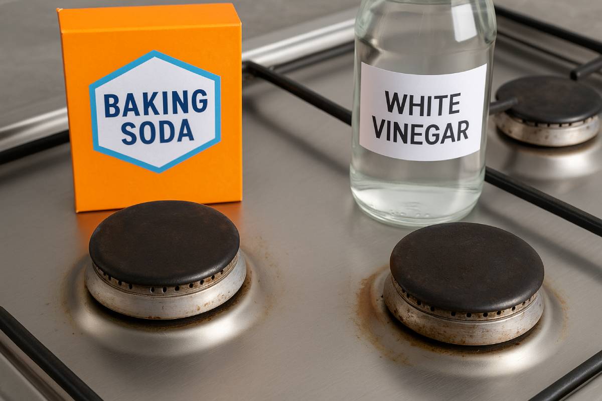 Clean dirty burners with natural ingredients
