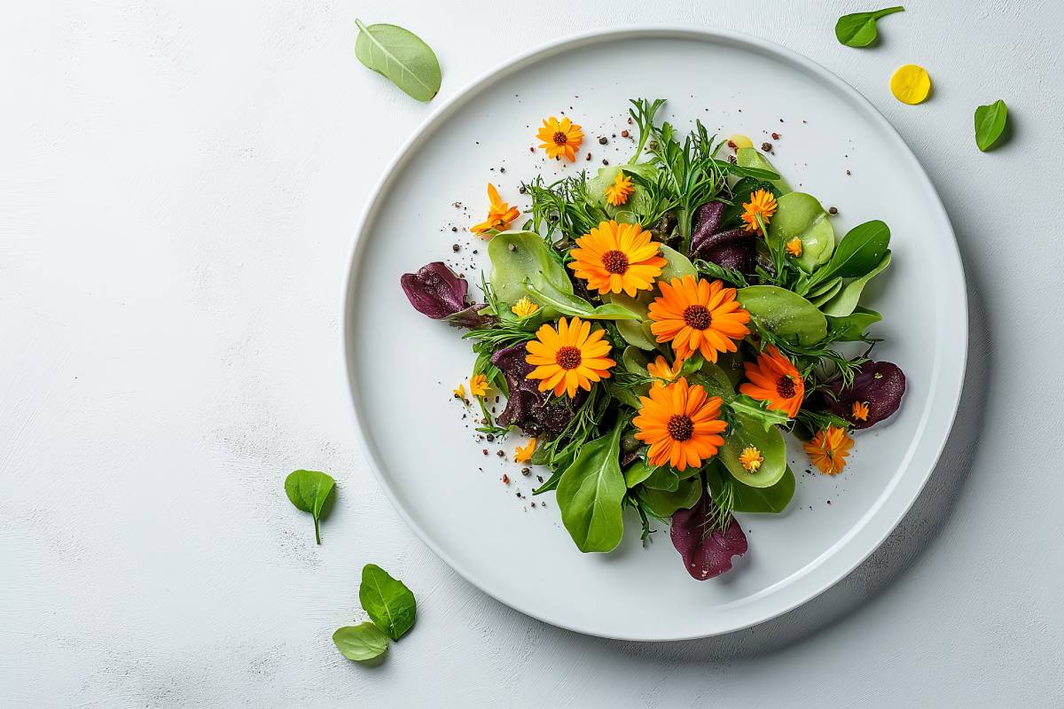 Calendula in the winter garden
