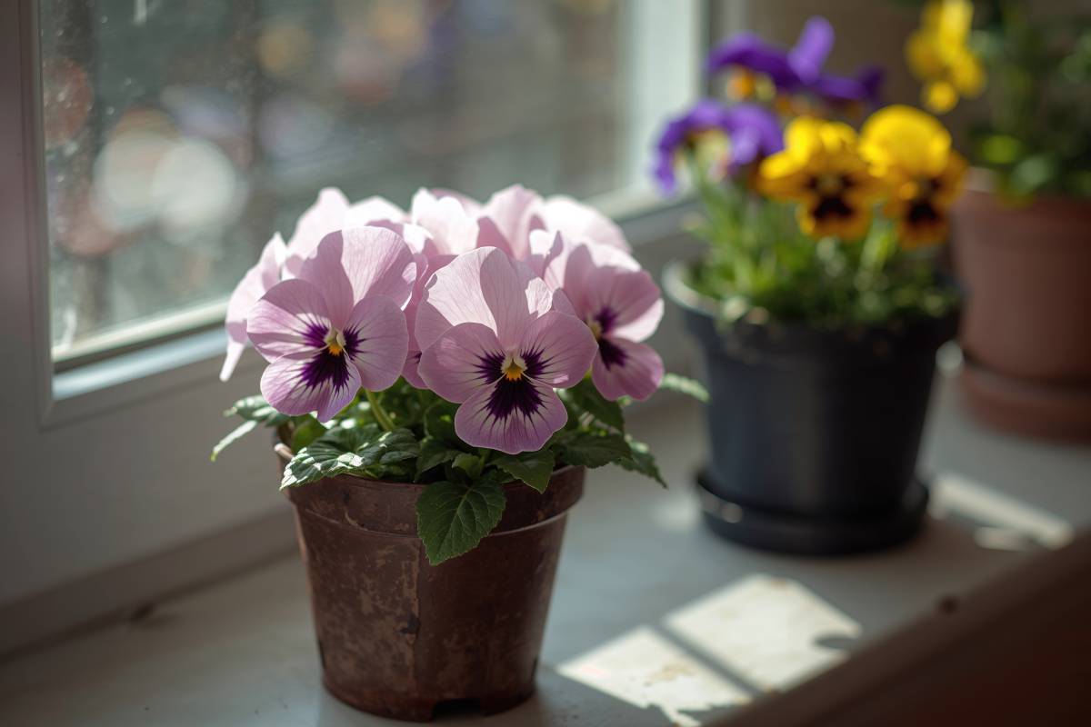 Autumn flowers: violets of thought