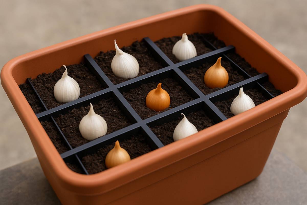 The modules for the cultivation of garlic and onion