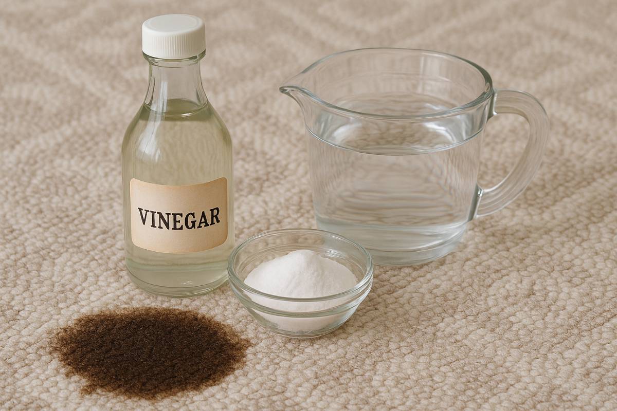 Natural ingredients for cleaning rugs