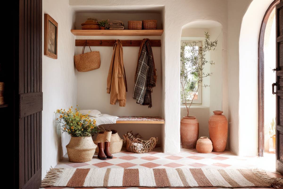 Furnish and renew the entrance with low cost ideas