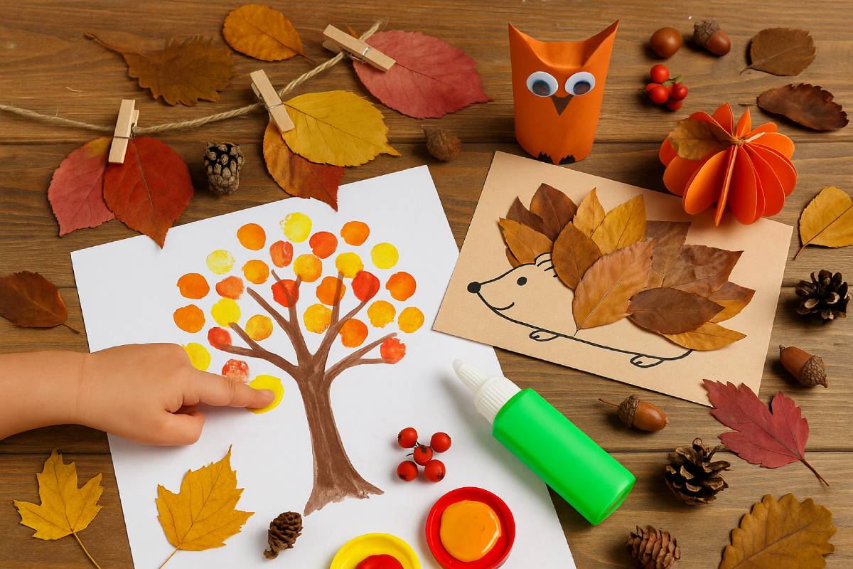Autumn jobs: owls, curls, dry leaves