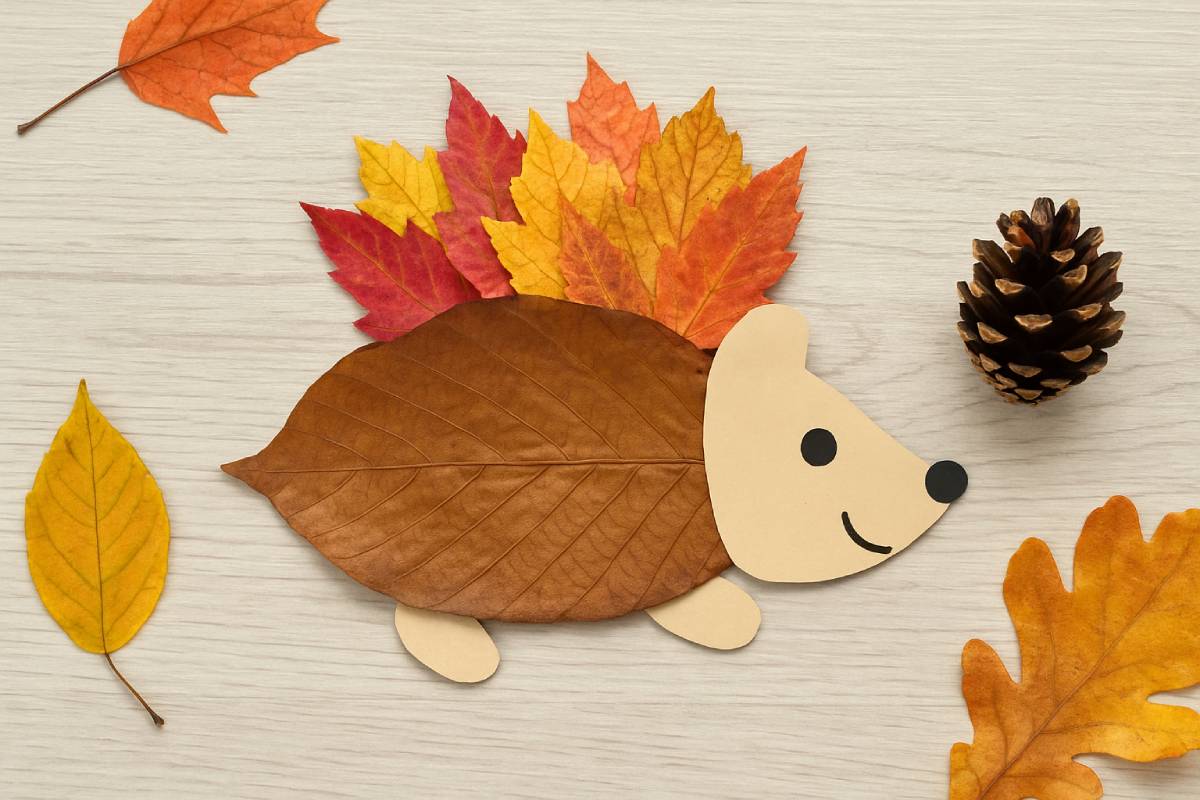 Here's how to use pine cones and leaves to make chores with children