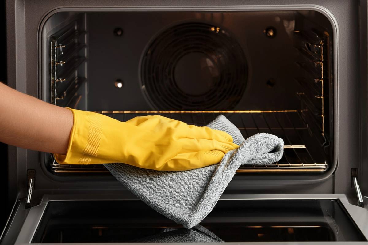 Cleaning of the oven that natural remedy