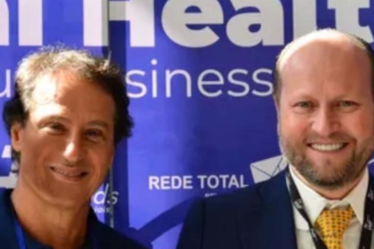 Nelson Wilians and Maurício Camisotti at an event of the Total Health Group - Metropolis