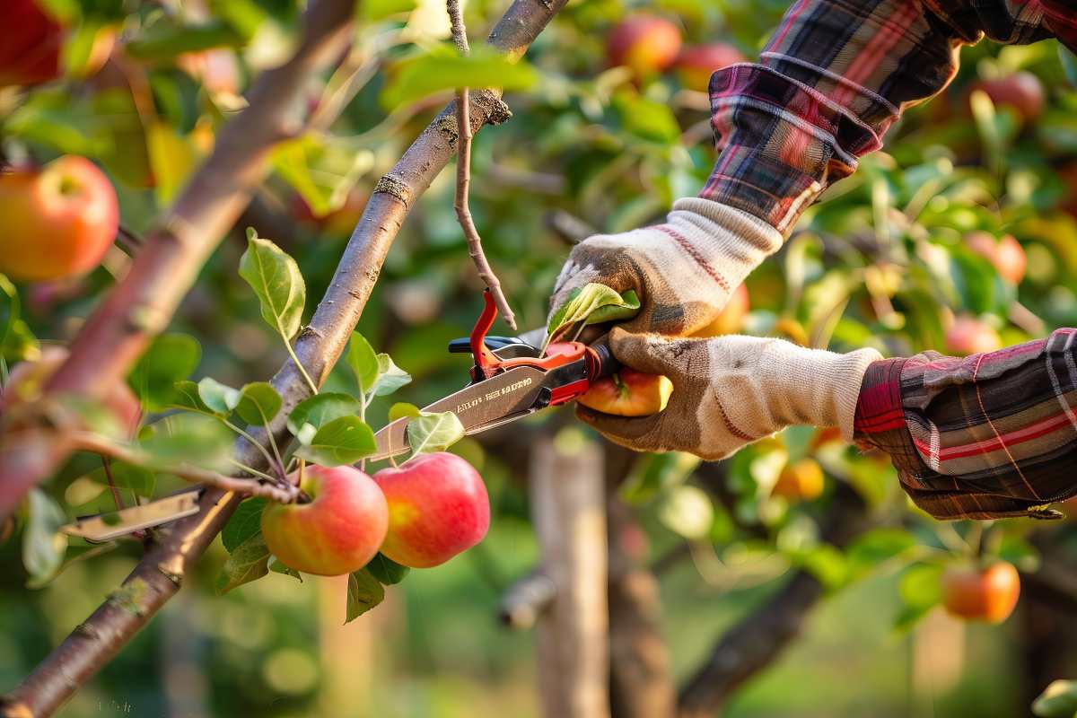 Autumn pruning fruit trees