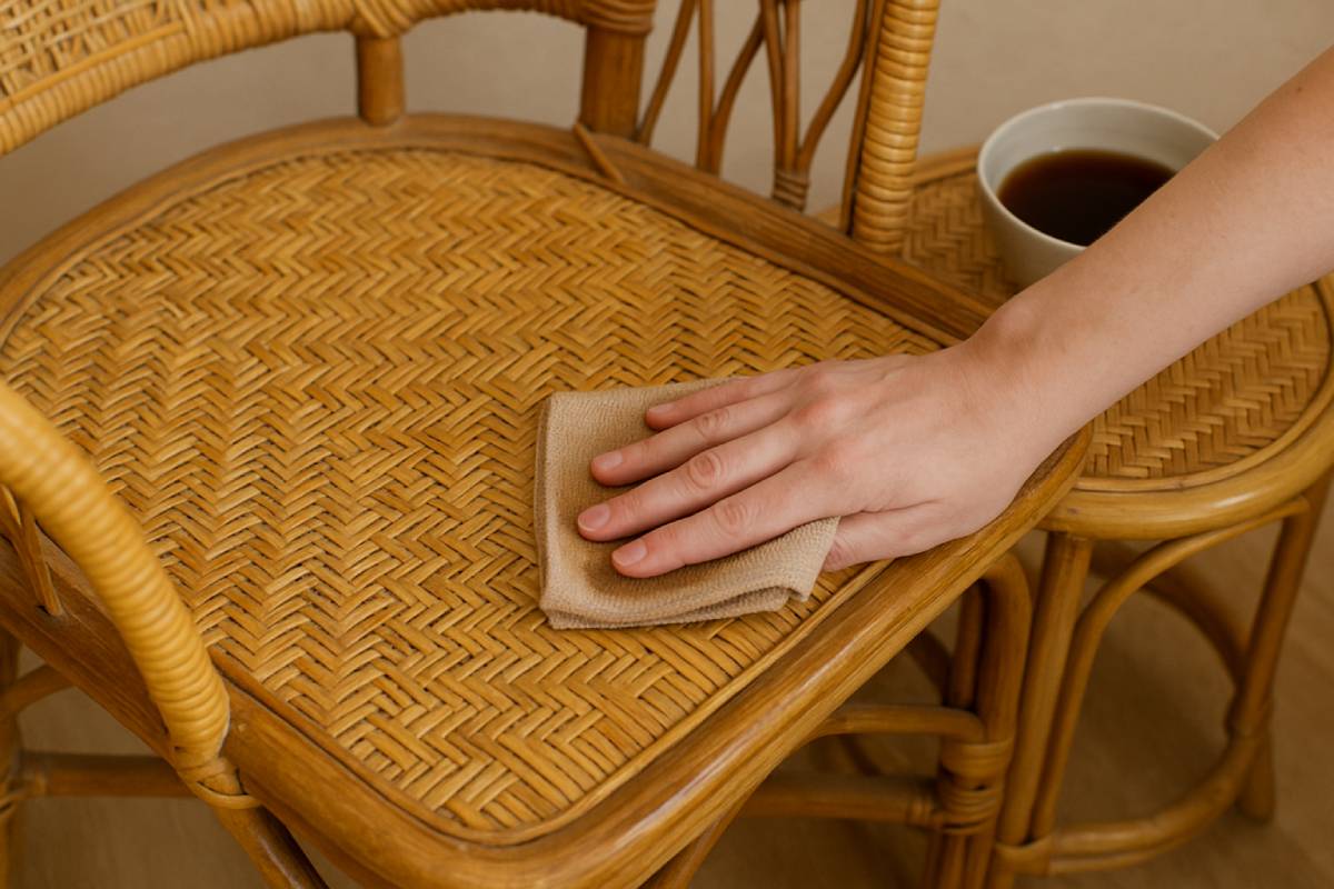 Natural remedies to clean the wicker