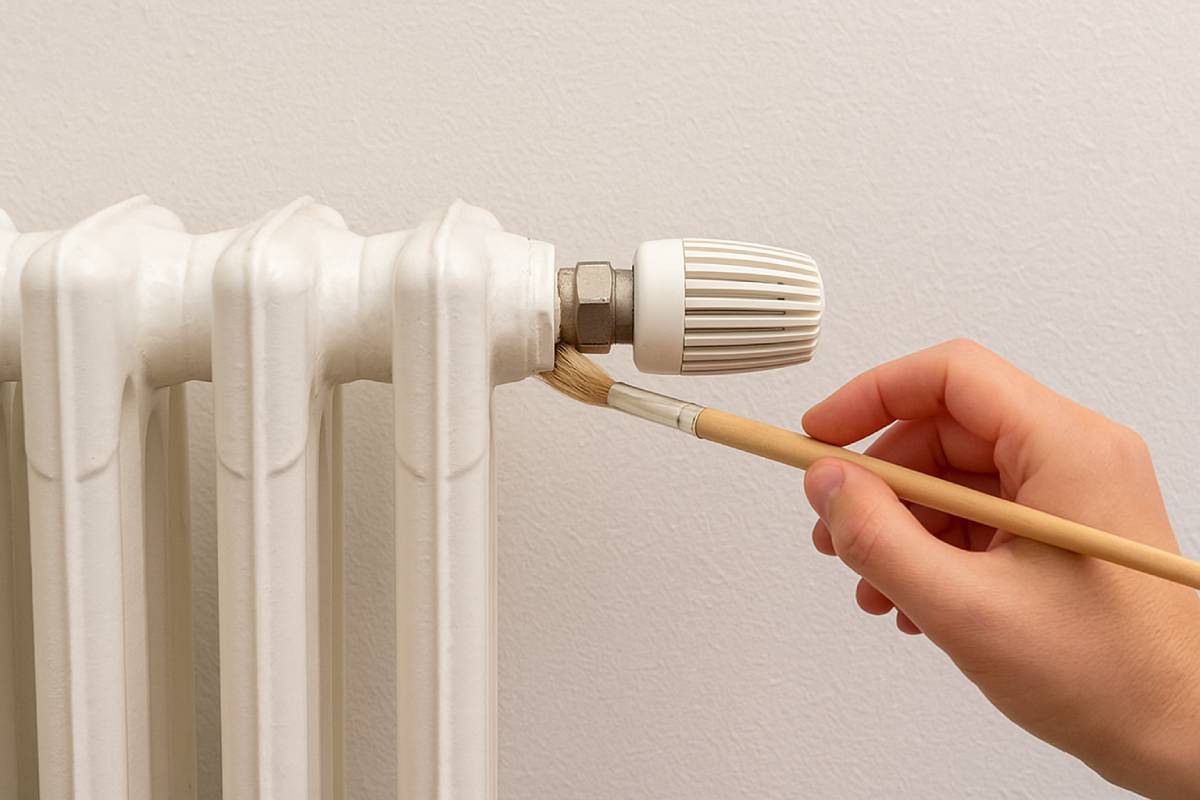 How and when to clean the valve behind the radiator.