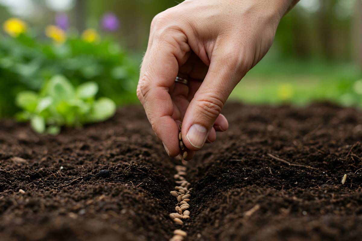 Sow in the garden in September and October