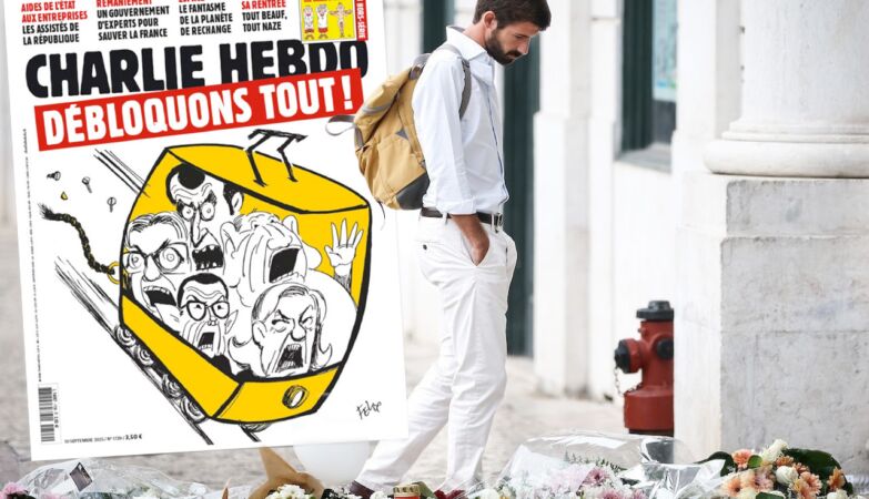 Charlie Hebdo makes a cover with an elevator to discharge. The long history of your unworthy covers