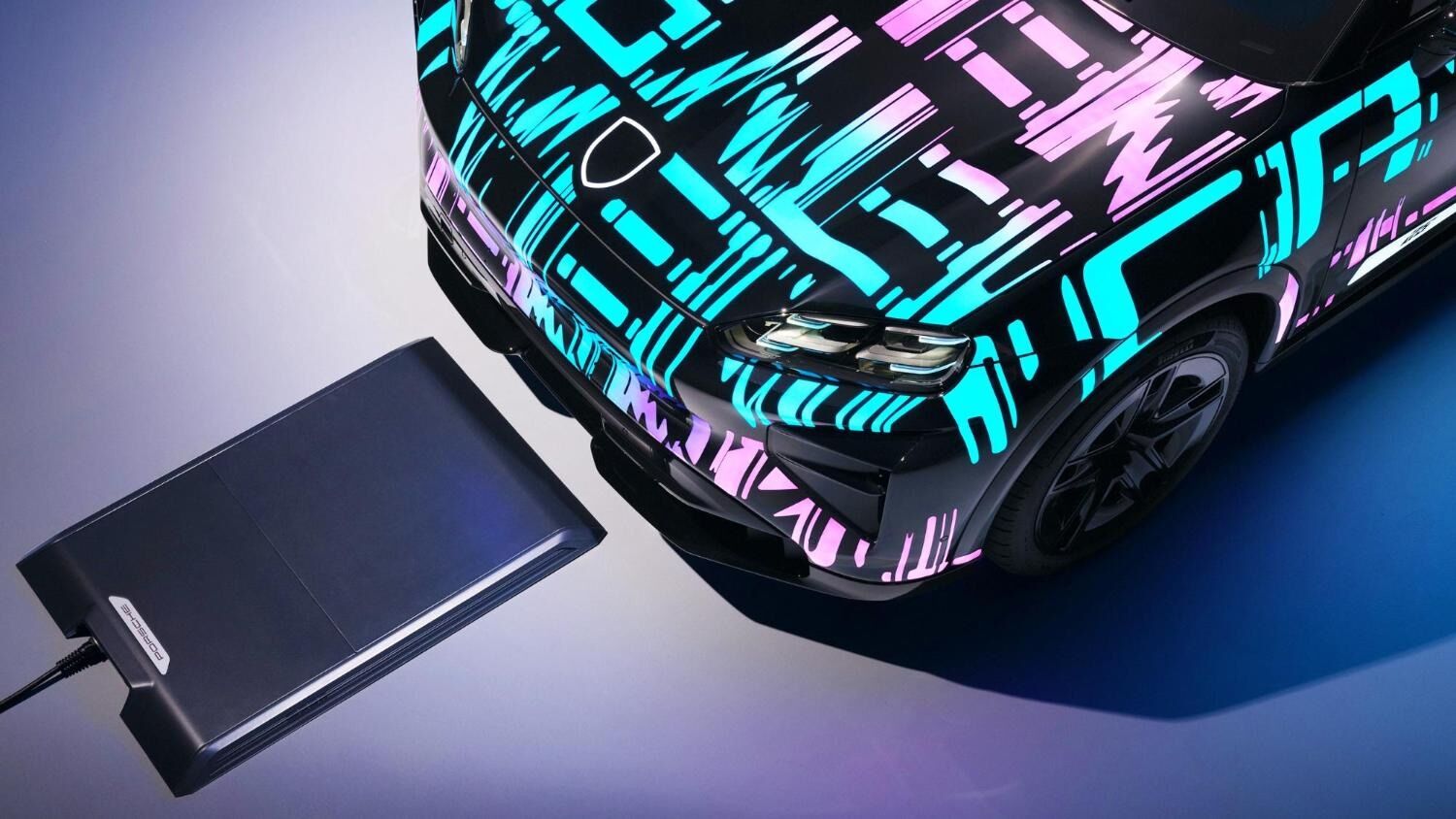 The new Porsche Cayenne Electric will charge cables. Your cat is not at risk of life