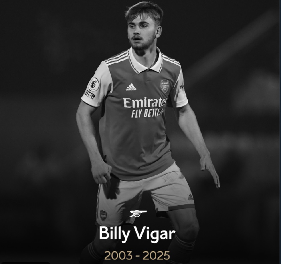 Billy Vigar, graduated from Arsenal, dies after brain trauma during the seventh English division - Photo: Reproduction / Arsenal