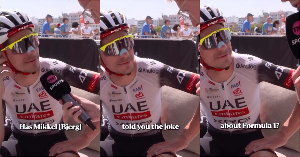 João Almeida's colleague reveals what is called a Portuguese who likes Formula 1