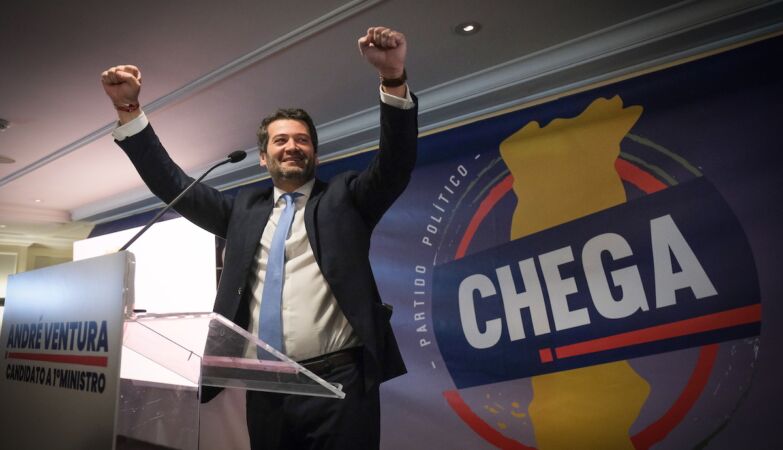 The Leader of the arrival, André Ventura.