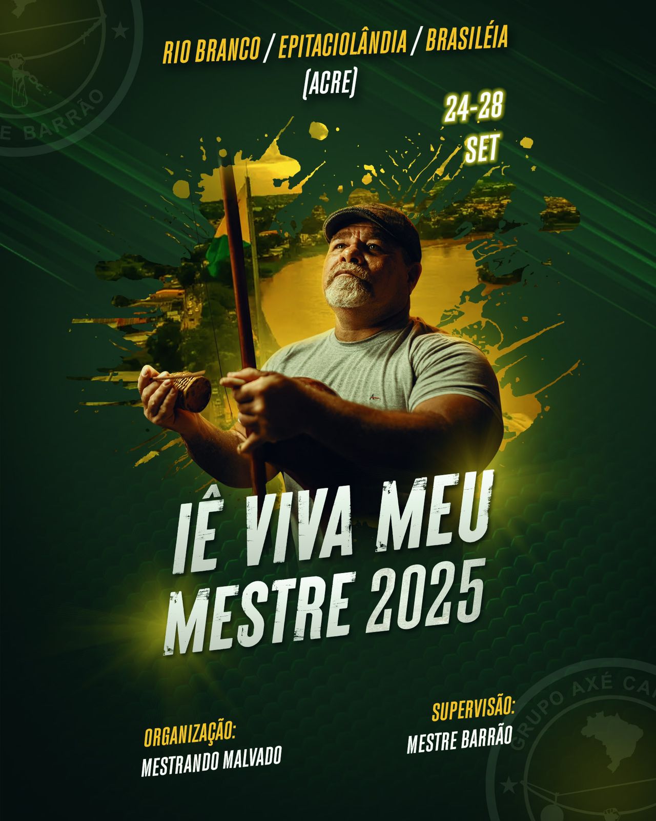 Axé Capoeira Group prepares to hold Iê Viva Meu Mestre 2025, the largest capoeira event of Acre