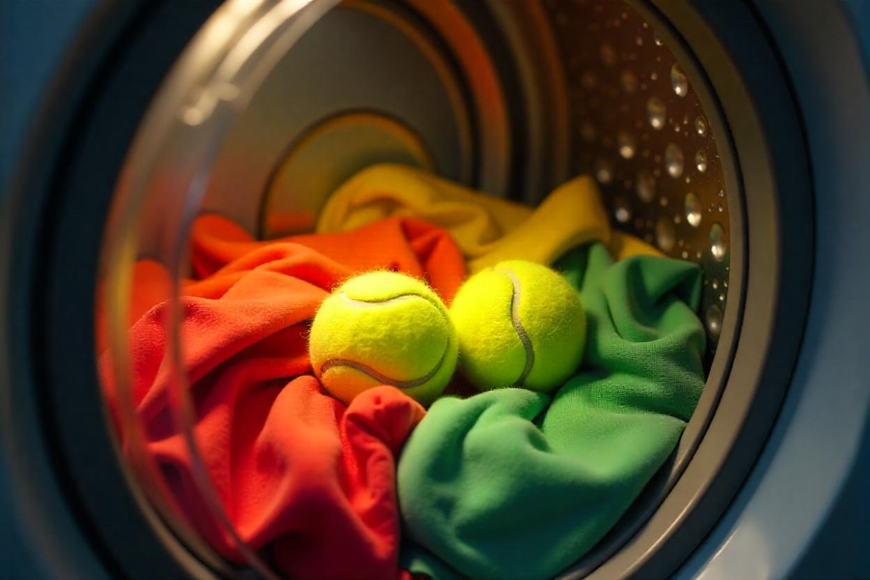 Tennis balls on the washing machine? Know the simple trick that leaves the clothes soft and without creases