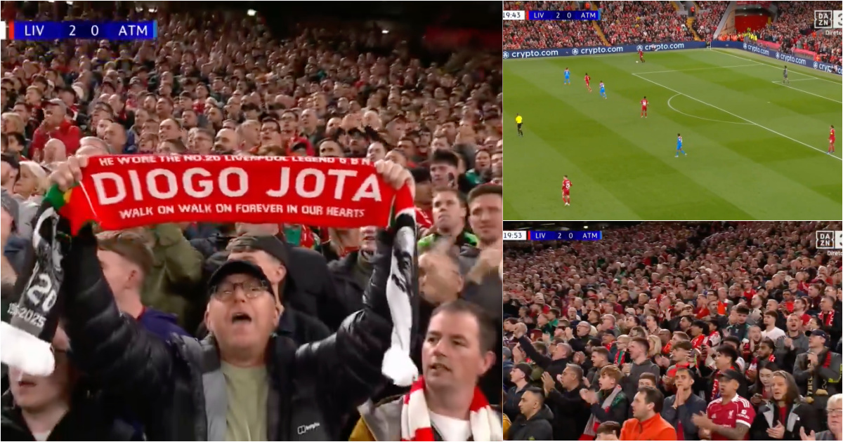 Minutes 20 ′ from Liverpool - Atletico Madrid was marked by a beautiful tribute to Diogo Jota