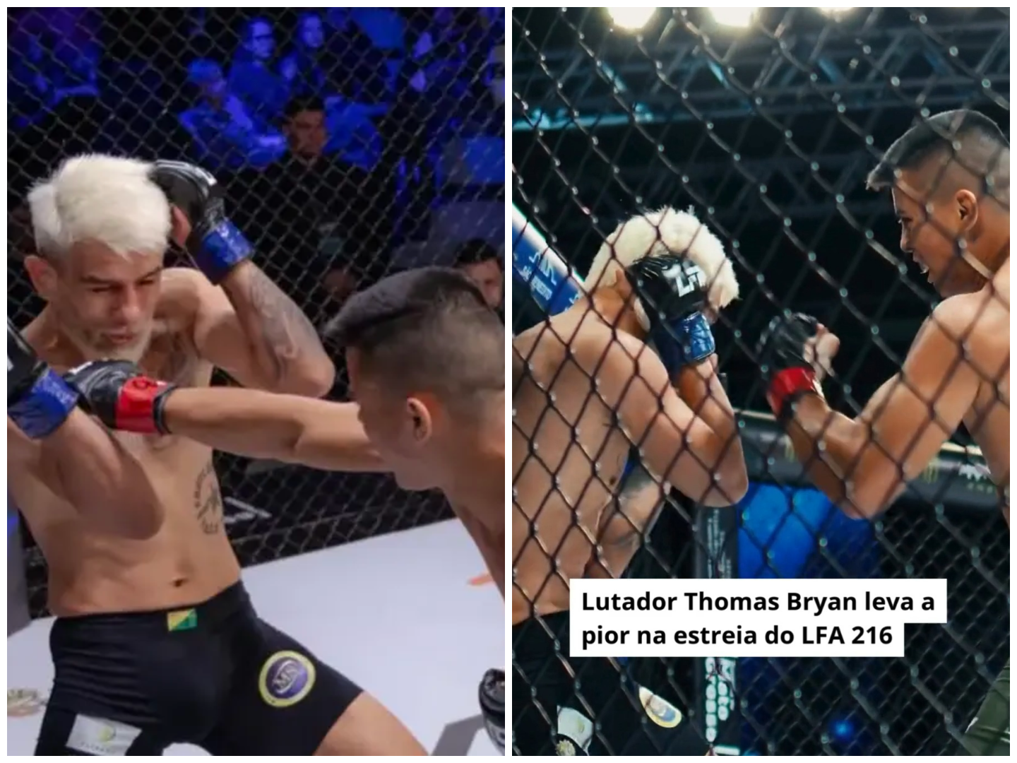Acre fighter Thomas Bryan loses in the debut of LFA 216, one of the main MMA events in Brazil