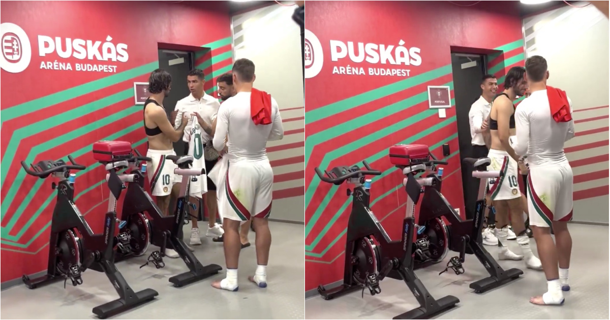 Szoboszlai offers a nightgown to Ronaldo and gets his hands shaking… but he gets promise