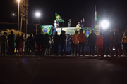 Supporters make vigil for Bolsonaro