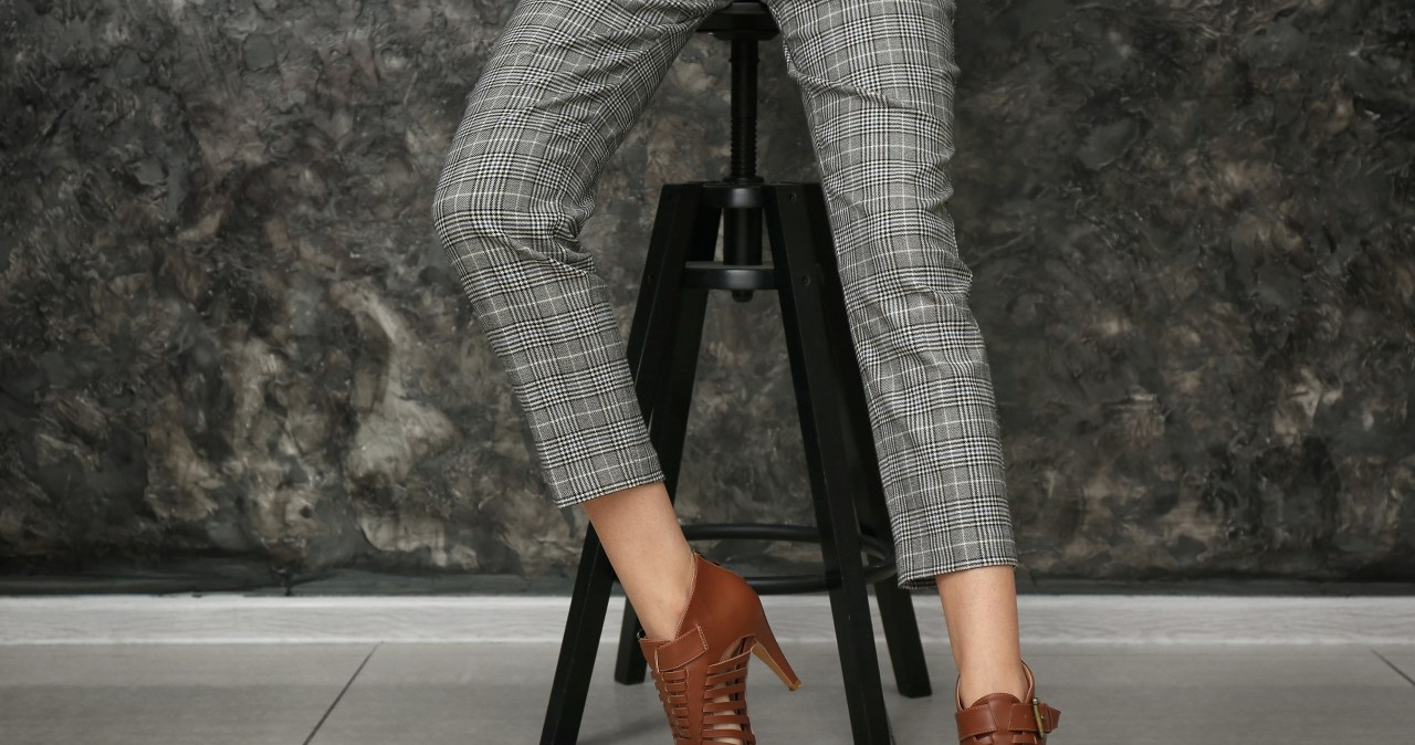 Checkered trousers can be styled in many ways