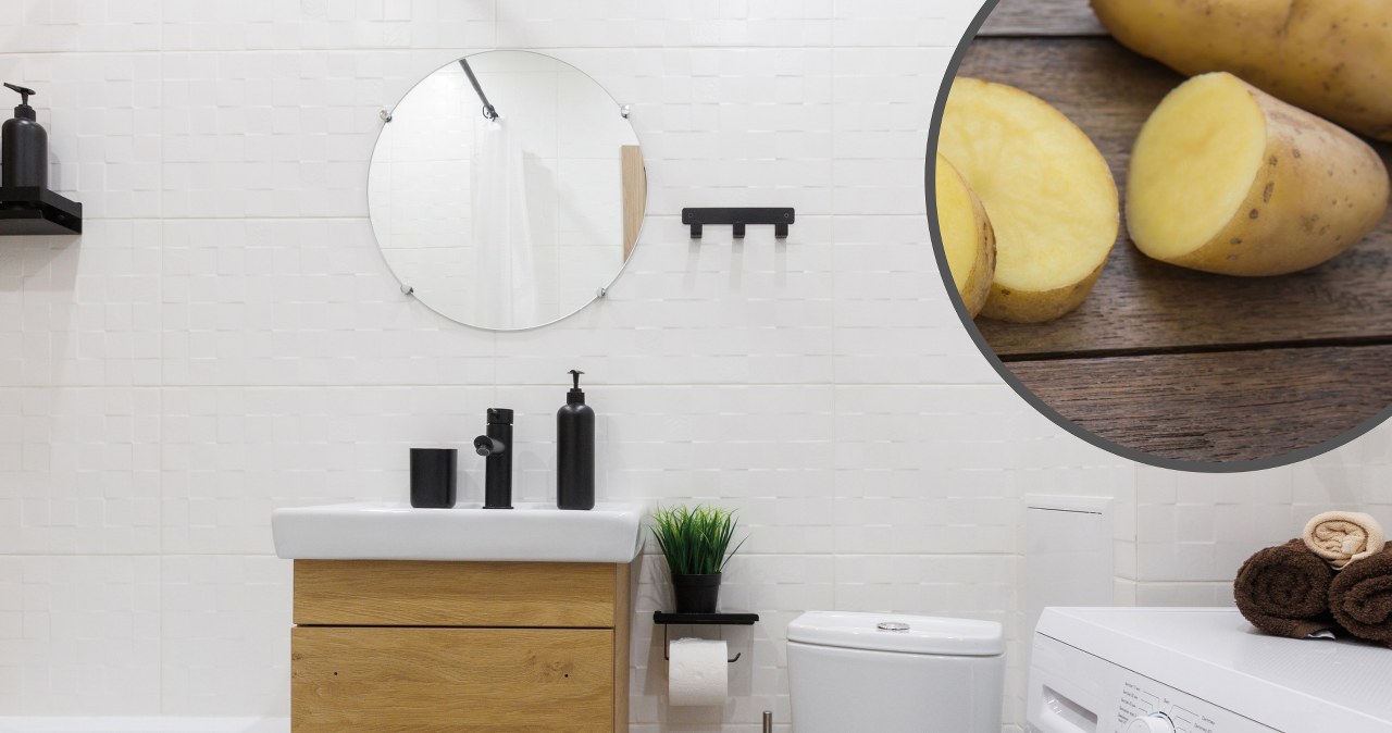 Leave a raw potato in the bathroom overnight. The effect will surprise you