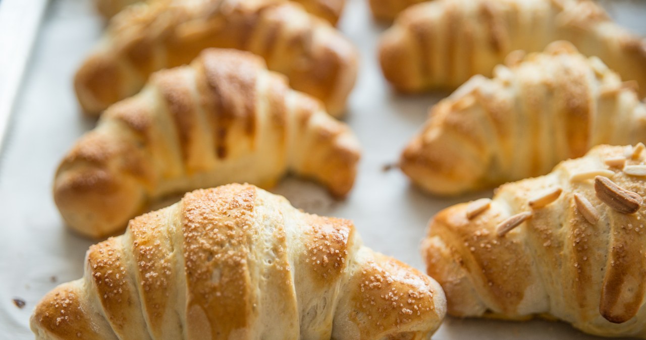 Delicious breakfast croissants. They come out buttery and crispy