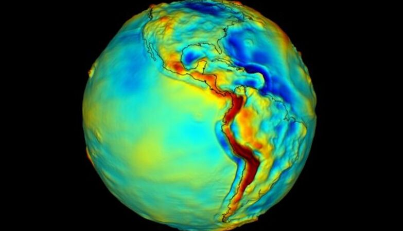Great anomaly in the gravitational field indicates profound changes under our feet