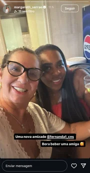 Mother of Virginia Fonseca and Vini Jr., Margareth Serrão and Fernanda Cristina, pose on social media