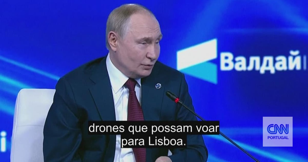 The moment Putin speaks specifically from Portugal and leaves a "warning" to Lisbon