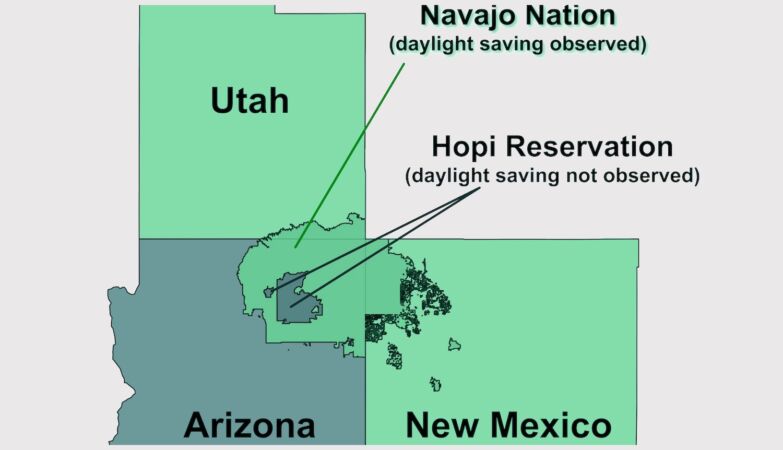 In Arizona the time comes back - but only in a geographical “donut”