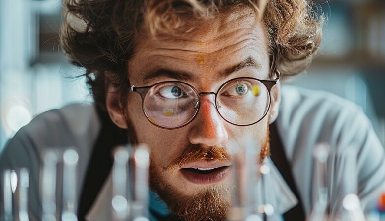 Police arrested a mad scientist with an anaphylactic attack
