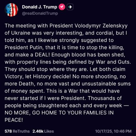 Trump – Zelensky: Smiles, compliments and bargains for Tomahawks in the shadow of Putin