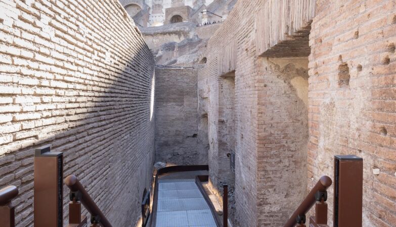 You can now walk through the secret tunnel of the Colosseum in Rome
