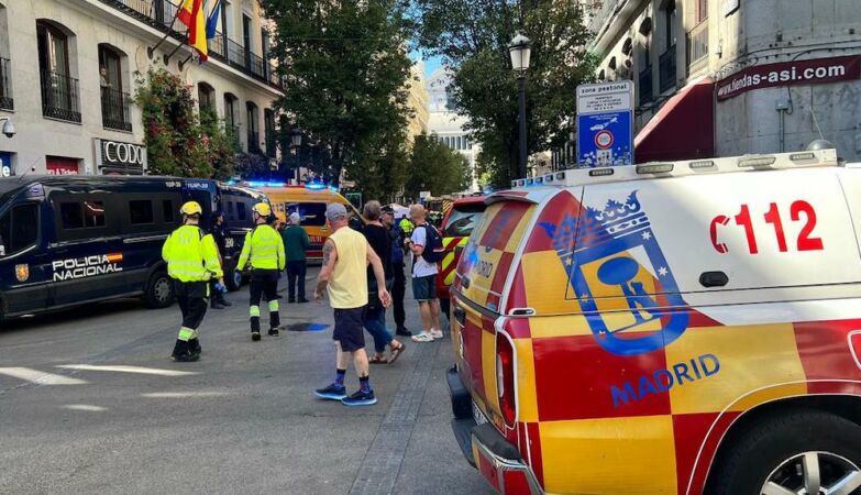 Calls building in the center of Madrid. Four people died