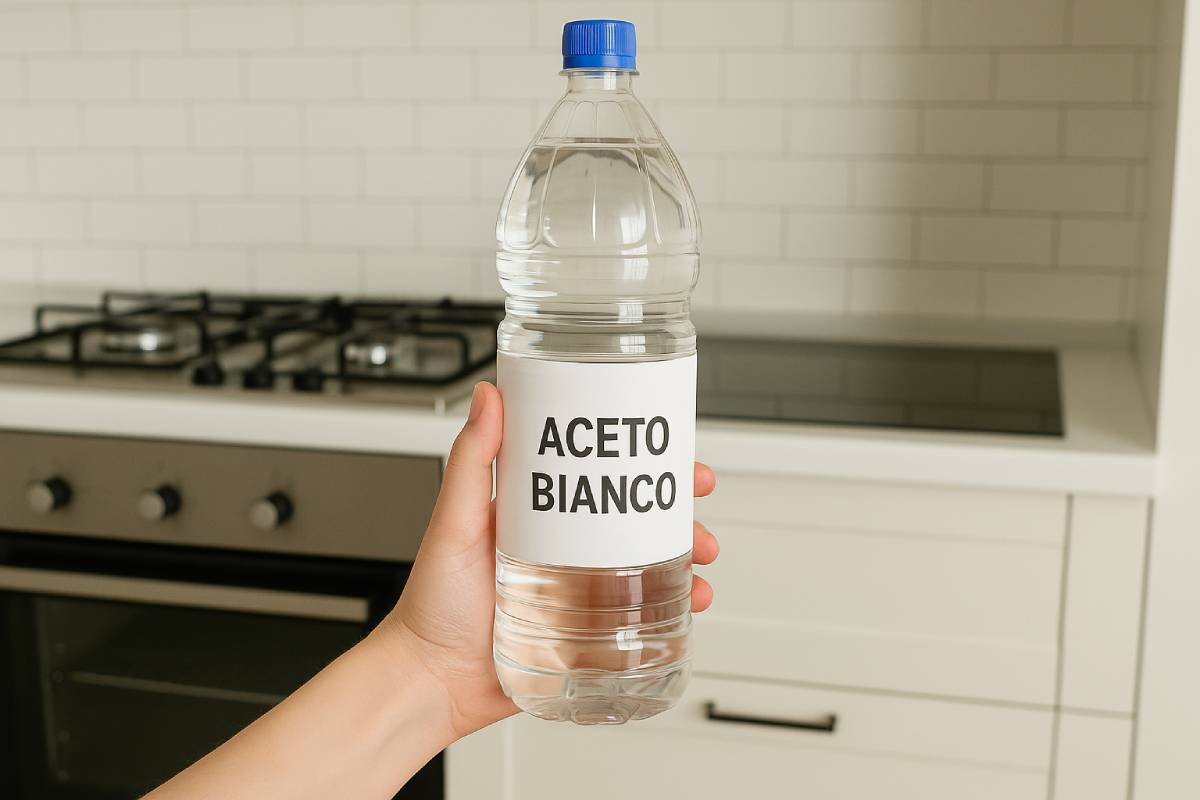 White vinegar in the kitchen