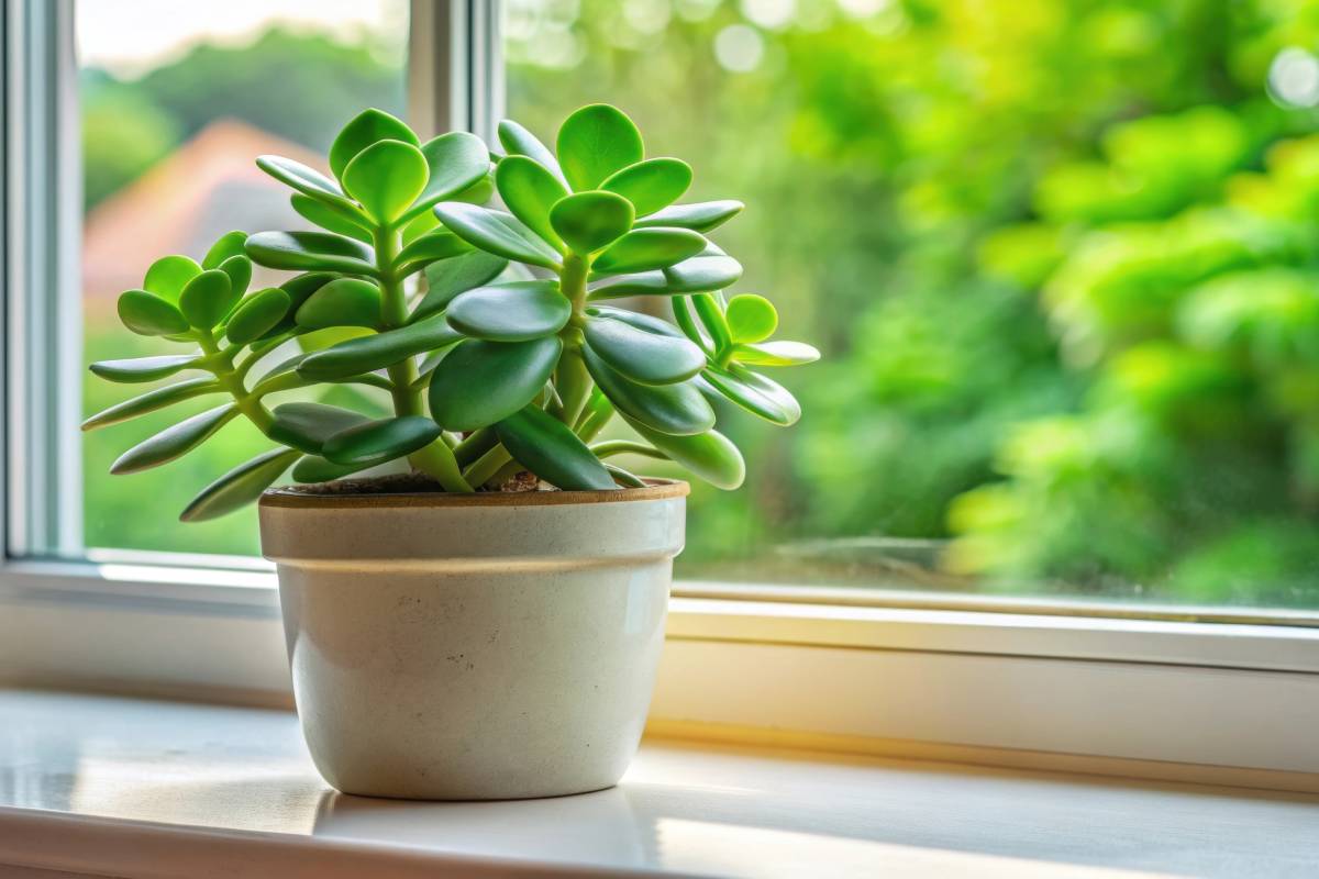 Jade tree in the house