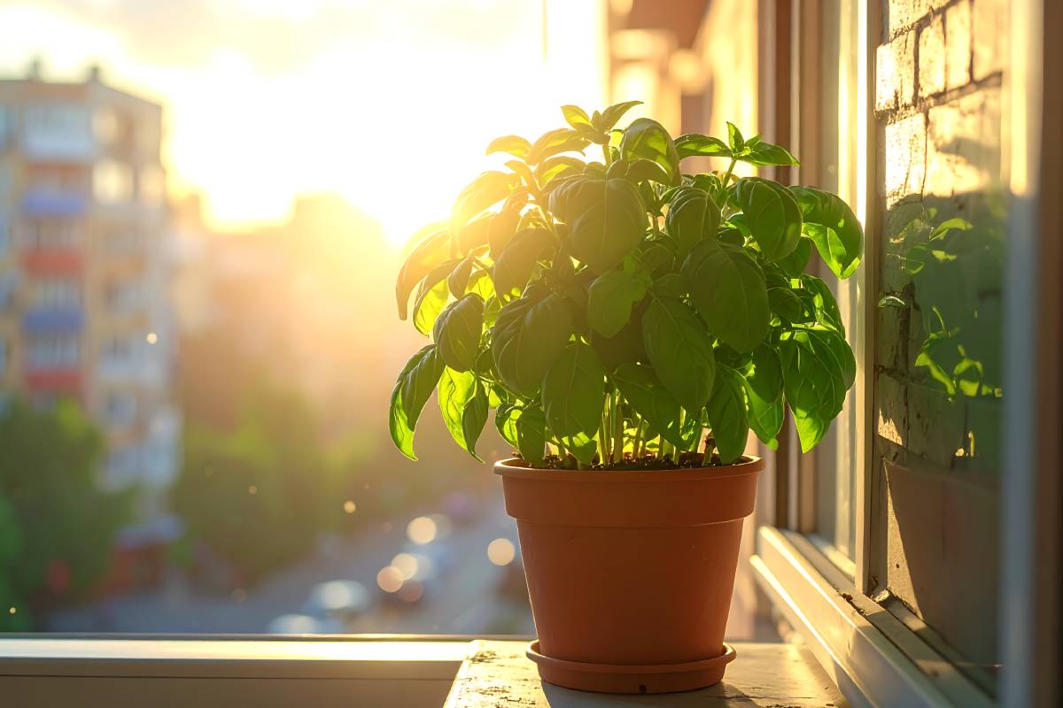 Basil on the windowsill, prevent it from turning yellow in autumn