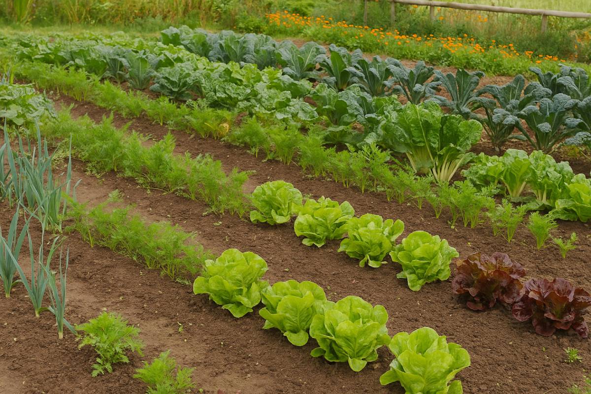 Garden with vegetables