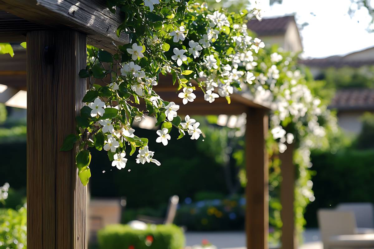 Jasmine on a pergola