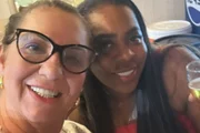 Mothers of Virginia and Vini Jr. pose together amid affair rumors