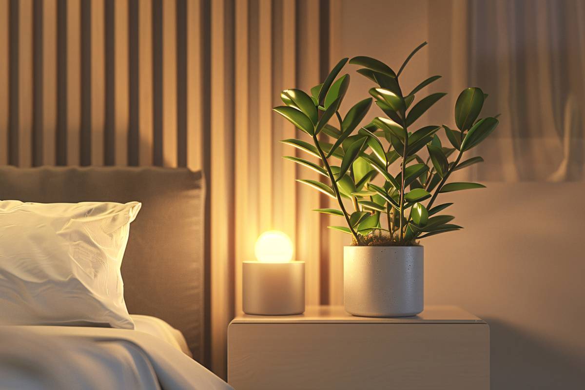 Zamioculcas in the bedroom: because it is good for sleep and mood